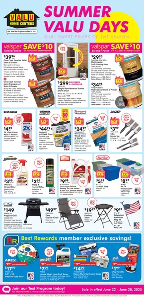 Valu Home Centers catalogue | Valu Home Centers weekly ad | 2025-06-22T00:00:00.000Z - 2025-06-28T00:00:00.000Z