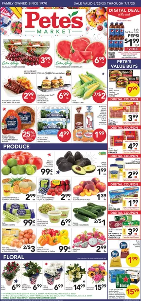 Pete's Fresh Market catalogue in Joliet IL | Exclusive deals for our customers | 2025-06-25T00:00:00.000Z - 2025-07-01T00:00:00.000Z