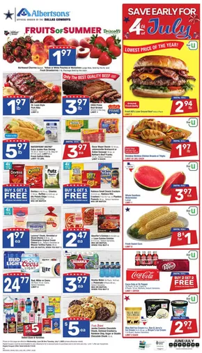 Albertsons catalogue in Cartwright OK | Save now with our deals | 2025-06-25T00:00:00.000Z - 2025-07-01T00:00:00.000Z