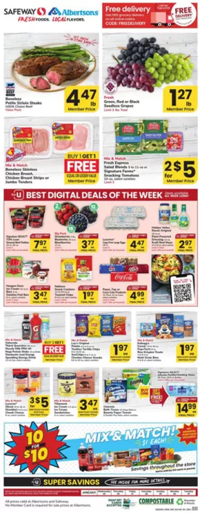 Albertsons catalogue in Cody WY | Our best deals for you | 2025-06-25T00:00:00.000Z - 2025-07-01T00:00:00.000Z