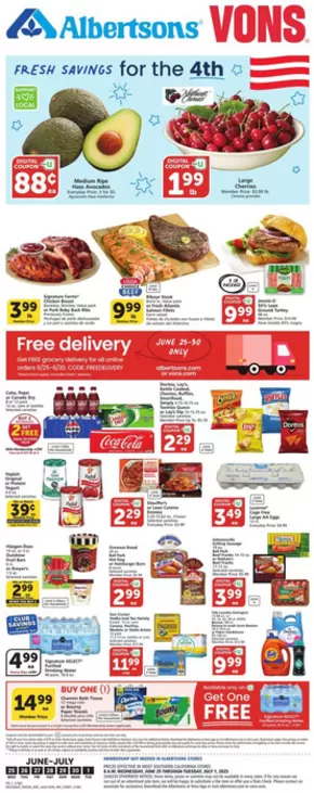 Albertsons catalogue in South Gate CA | Our best offers for you | 2025-06-25T00:00:00.000Z - 2025-07-01T00:00:00.000Z