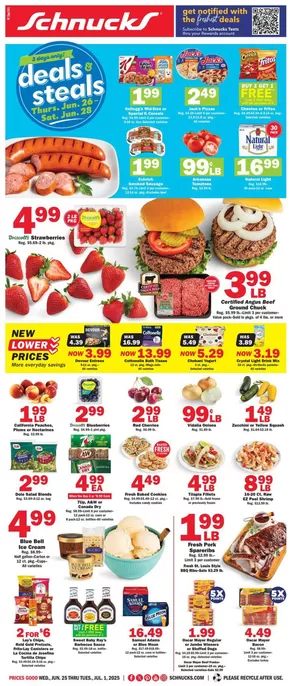 Schnucks catalogue in Evansville IN | Exclusive bargains | 2025-06-25T00:00:00.000Z - 2025-07-01T00:00:00.000Z