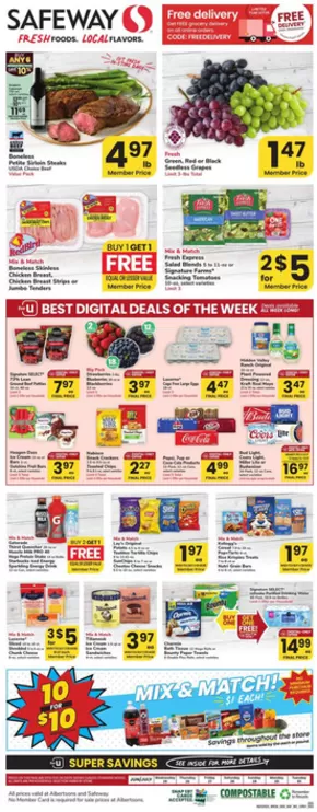 Safeway catalogue in Whitewood SD | Special offers for you | 2025-06-25T00:00:00.000Z - 2025-07-01T00:00:00.000Z