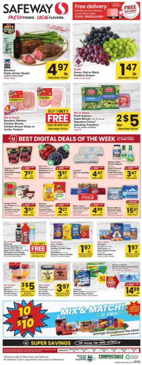 Safeway catalogue in Ogallala NE | Exclusive deals for our customers | 2025-06-25T00:00:00.000Z - 2025-07-01T00:00:00.000Z