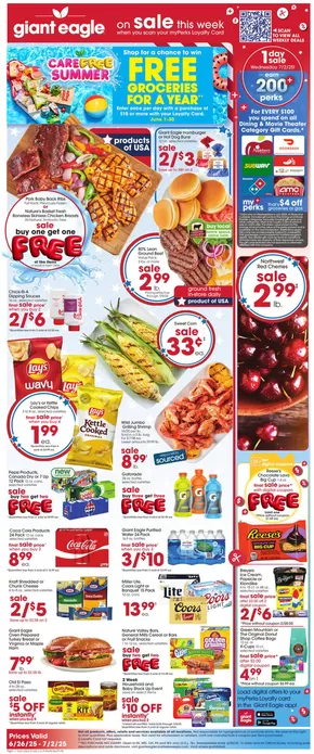 Giant Eagle catalogue in Johnstown PA | Current special promotions | 2025-06-26T00:00:00.000Z - 2025-07-02T00:00:00.000Z