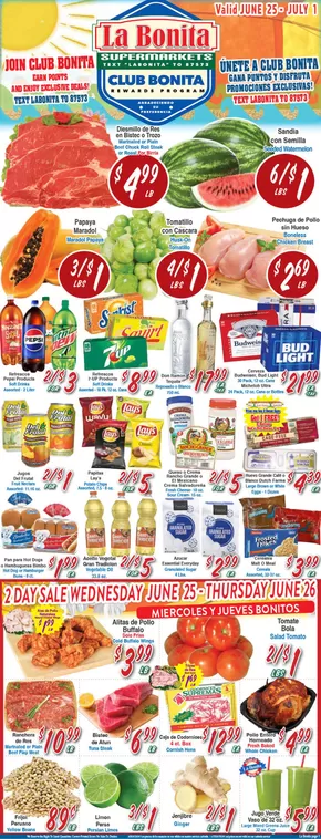 La Bonita Supermarkets catalogue in Henderson NV | La Bonita Supermarkets weekly ad | 2025-06-25T00:00:00.000Z - 2025-07-01T00:00:00.000Z