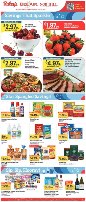 Raley's catalogue in Ripon CA | Raley's weekly ad | 2025-06-25T00:00:00.000Z - 2025-07-01T00:00:00.000Z