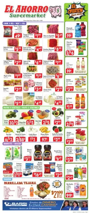 El Ahorro catalogue in Conroe TX | EL AHORRO SUPERMARKET | 2025-06-25T00:00:00.000Z - 2025-07-01T00:00:00.000Z
