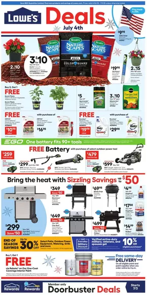 Lowe's catalogue in Owensboro KY | Discounts and promotions | 2025-06-26T00:00:00.000Z - 2025-07-09T00:00:00.000Z