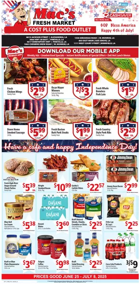 Mac's Market catalogue in El Dorado AR | Special offers for you | 2025-06-25T00:00:00.000Z - 2025-07-08T00:00:00.000Z