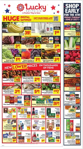 Lucky Supermarkets catalogue in Martinez CA | Weekly | 2025-06-25T00:00:00.000Z - 2025-07-01T00:00:00.000Z