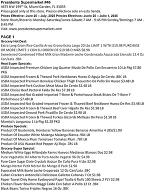 Presidente catalogue in Fort Lauderdale FL | Exclusive deals and bargains | 2025-06-25T00:00:00.000Z - 2025-07-01T00:00:00.000Z