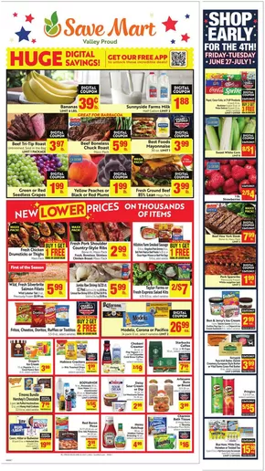 Save Mart catalogue in Monterey CA | Exclusive deals for our customers | 2025-06-25T00:00:00.000Z - 2025-07-01T00:00:00.000Z