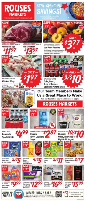 Rouses catalogue in Diamondhead MS | Current special promotions | 2025-06-25T00:00:00.000Z - 2025-07-02T00:00:00.000Z