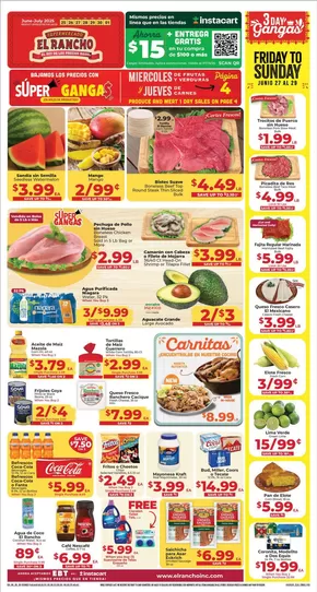 Supermercado El Rancho catalogue in Garland TX | Wide range of offers | 2025-06-27T00:00:00.000Z - 2025-06-29T00:00:00.000Z