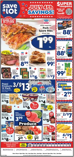 Save a Lot catalogue in Rockford IL | Attractive special offers for everyone | 2025-06-25T00:00:00.000Z - 2025-07-05T00:00:00.000Z