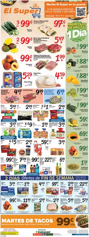 El Super catalogue in Fort Bliss TX | Offers for bargain hunters | 2025-06-25T00:00:00.000Z - 2025-07-01T00:00:00.000Z