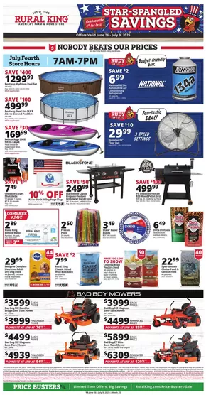 Rural King catalogue in Mt Zion IL | Circular | 2025-06-26T00:00:00.000Z - 2025-07-09T00:00:00.000Z