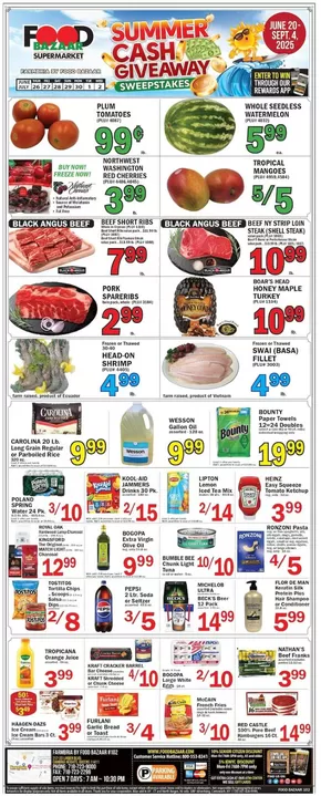 Food Bazaar catalogue in Jamaica NY | Current special promotions | 2025-06-26T00:00:00.000Z - 2025-07-02T00:00:00.000Z