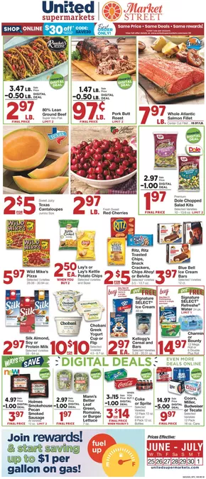 United Supermarkets catalogue in Odessa TX | New offers to discover | 2025-06-24T00:00:00.000Z - 2025-07-01T00:00:00.000Z