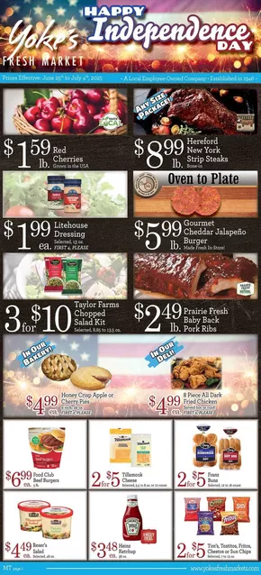 Yoke's Fresh Market  catalogue in Missoula MT | Discounts and promotions | 2025-06-25T00:00:00.000Z - 2025-07-04T00:00:00.000Z