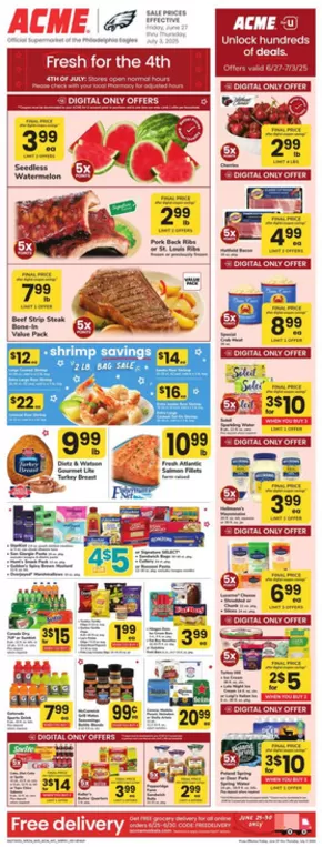 ACME catalogue in Willow Grove PA | Weekly Ad | 2025-06-27T00:00:00.000Z - 2025-07-03T00:00:00.000Z