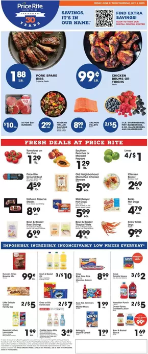 Price Rite catalogue in Prospect CT | Weekly Ads Price Rite | 2025-06-27T00:00:00.000Z - 2025-07-03T00:00:00.000Z