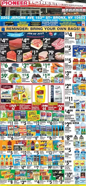 Pioneer Supermarkets catalogue | Top deals for all customers | 2025-06-27T00:00:00.000Z - 2025-07-03T00:00:00.000Z
