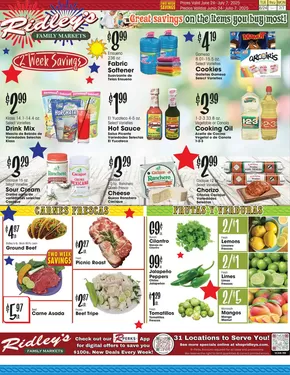 Ridley's Family Markets catalogue in Casper WY | Ridley's Family Markets weekly ad | 2025-06-24T00:00:00.000Z - 2025-07-07T00:00:00.000Z