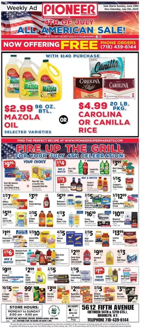 Pioneer Supermarkets catalogue | Current bargains and offers | 2025-06-29T00:00:00.000Z - 2025-07-05T00:00:00.000Z