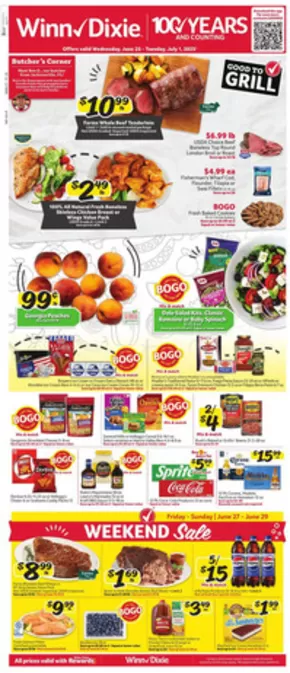 Winn Dixie catalogue in Lillian AL | Exclusive bargains | 2025-06-25T00:00:00.000Z - 2025-07-01T00:00:00.000Z