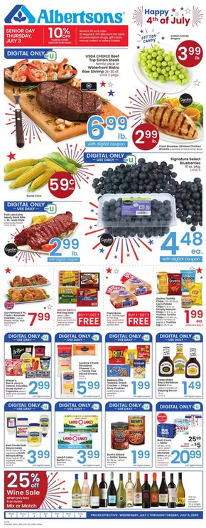Albertsons catalogue in Boise ID | Special offers for you | 2025-07-02T00:00:00.000Z - 2025-07-08T00:00:00.000Z