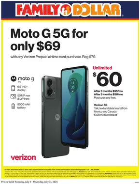 Family Dollar catalogue | AT&T/Tracfone | 2025-07-01T00:00:00.000Z - 2025-07-31T00:00:00.000Z