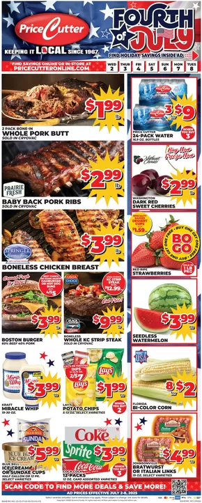 Price Cutter catalogue in Cassville MO | Special offers for you | 2025-07-02T00:00:00.000Z - 2025-07-08T00:00:00.000Z