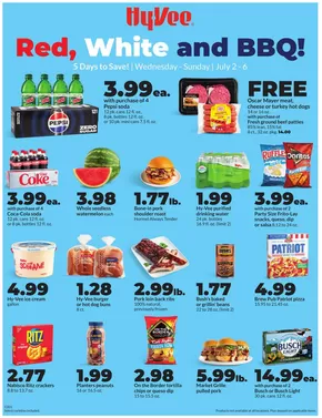 Hy-Vee catalogue in Moline IL | Current bargains and offers | 2025-07-02T00:00:00.000Z - 2025-07-06T00:00:00.000Z