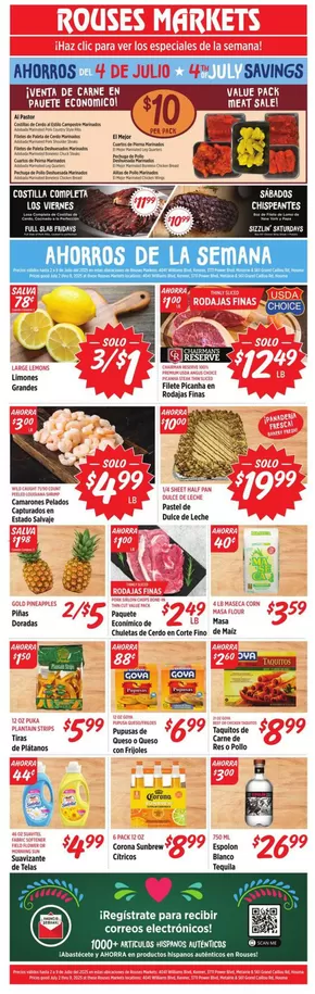 Rouses catalogue in New Orleans LA | Top deals and discounts | 2025-07-02T00:00:00.000Z - 2025-07-09T00:00:00.000Z