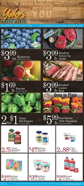 Yoke's Fresh Market  catalogue in Missoula MT | Exclusive bargains | 2025-07-02T00:00:00.000Z - 2025-07-08T00:00:00.000Z