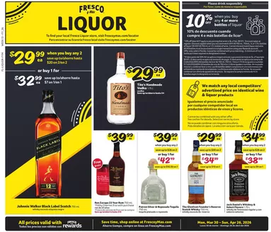 Fresco y Más catalogue | Alcohol Flyer | 2026-03-30T00:00:00.000Z - 2026-04-26T00:00:00.000Z