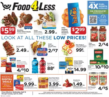 Food 4 Less catalogue in Lincolnwood IL | Discover attractive offers | 2026-04-15T00:00:00.000Z - 2026-04-21T00:00:00.000Z
